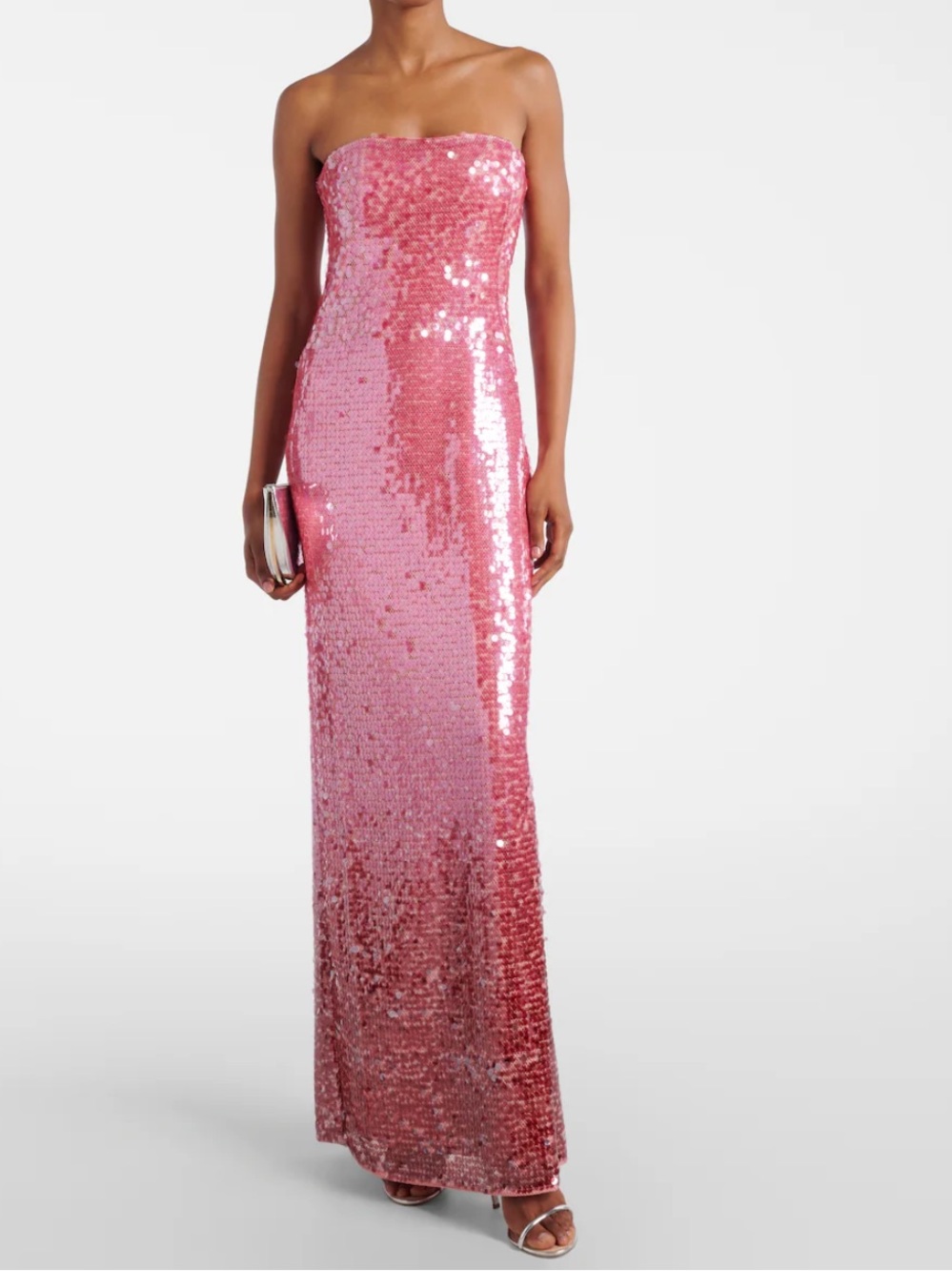 Leilani sequined strapless gown